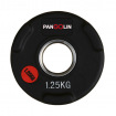Черный обрезиненный олимпийский диск Pangolin Fitness 1,25 кг