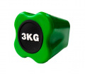 Бодибар для фитнеса 3 кг, светло-зеленый наконечник, OFT