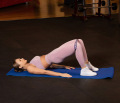 Коврик для йоги и фитнеса Starfit, TPE, 173x61x0,4 см, темно-синий/синий